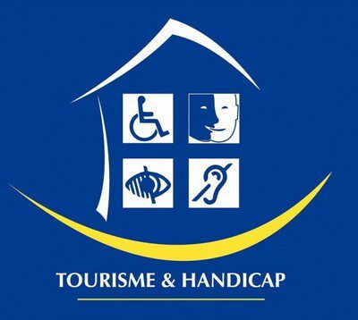 Logo Tourisme et handicap, 4 handicaps